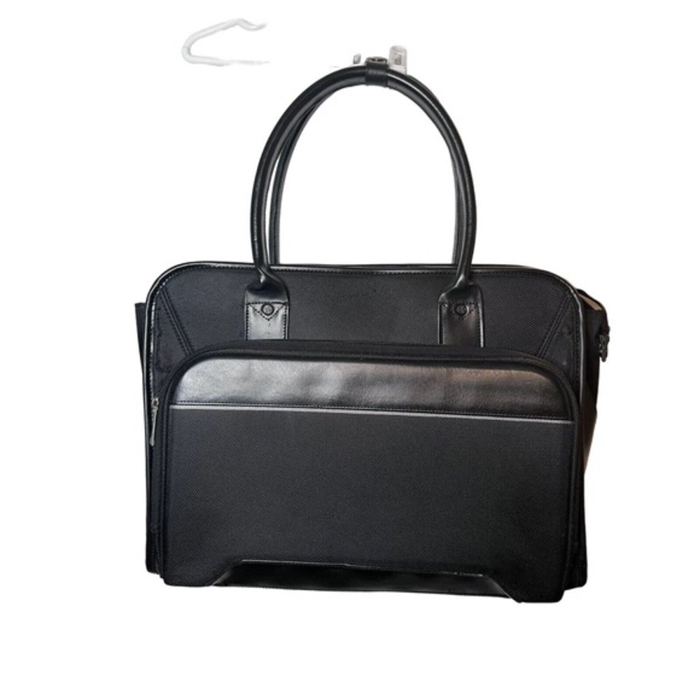 Norwood - High Quality‎ Gunmetal Black Laptop Tote Case/Briefcase - Up To 17”